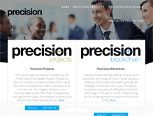 Tablet Screenshot of precision-projects.com